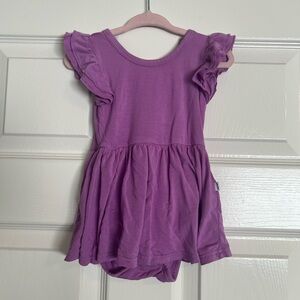 Little Sleepies PLAY Purple Twirl Dress with Bodysuit 12-18 Months